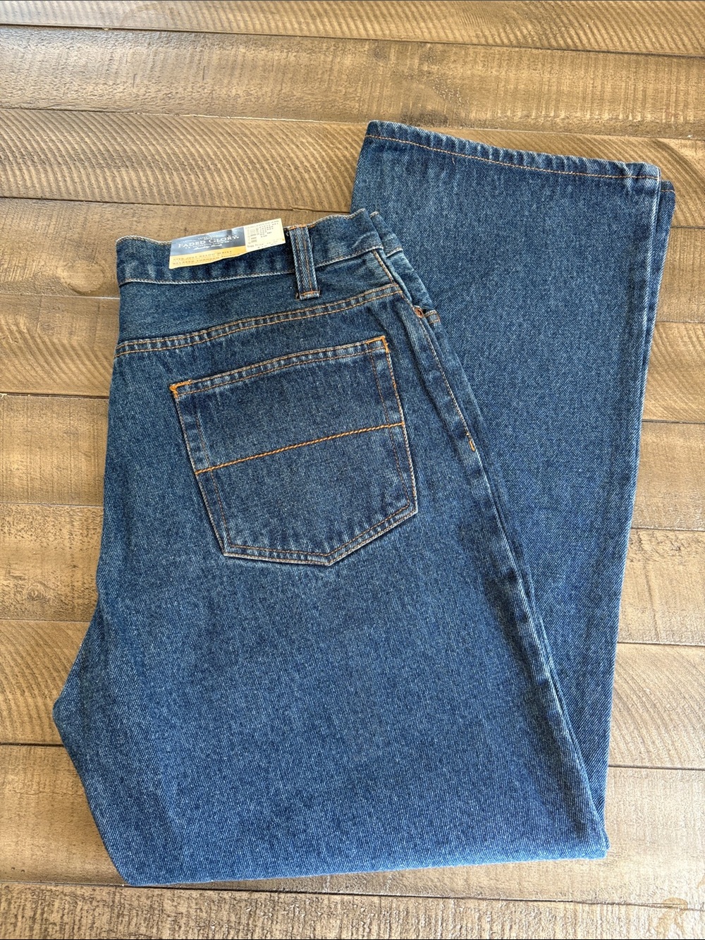 Faded Glory Men's Relaxed Denim Jeans in Blue